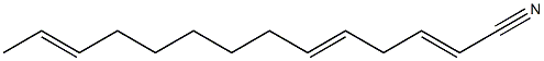 2,5,12-Tetradecatrienenitrile Structure