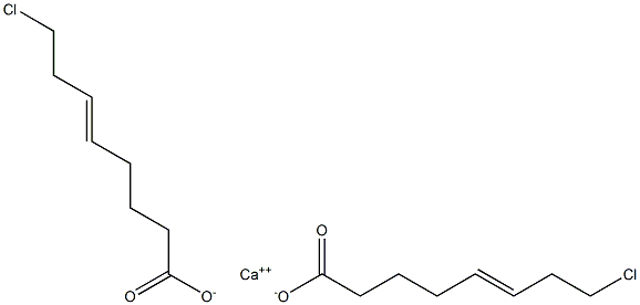 Bis(8-chloro-5-octenoic acid)calcium salt Structure