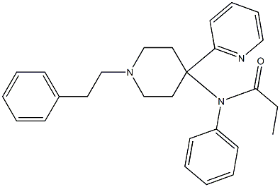  N-(Phenyl)-N-[1-(2-phenylethyl)-4-(2-pyridinyl)piperidin-4-yl]propanamide