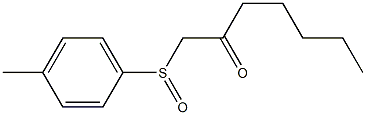 1-(p-Tolylsulfinyl)-2-heptanone|