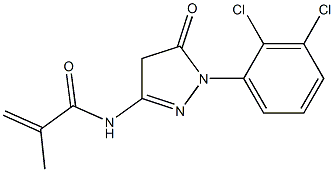 N-[1-(2,3-Dichlorophenyl)-5-oxo-2-pyrazolin-3-yl]methacrylamide Structure