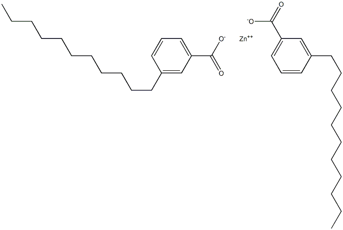 Bis(3-undecylbenzoic acid)zinc salt Structure