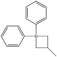1,1-Diphenyl-3-methylsilacyclobutane,,结构式