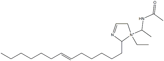 1-[1-(Acetylamino)ethyl]-1-ethyl-2-(6-tridecenyl)-3-imidazoline-1-ium Structure