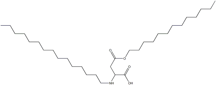2-Pentadecylamino-3-(tridecyloxycarbonyl)propionic acid,,结构式