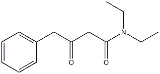 N,N-Diethyl-3-oxo-4-phenylbutanamide Structure