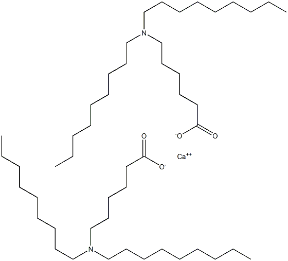 Bis[6-(dinonylamino)hexanoic acid]calcium salt Structure