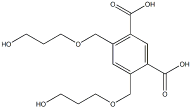 4,6-Bis(5-hydroxy-2-oxapentan-1-yl)isophthalic acid,,结构式