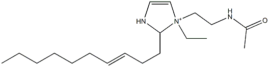 1-[2-(Acetylamino)ethyl]-2-(3-decenyl)-1-ethyl-4-imidazoline-1-ium Structure