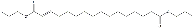 2-Hexadecenedioic acid dipropyl ester 结构式