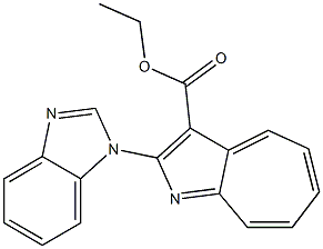 2-(1H-Benzimidazol-1-yl)cyclohepta[b]pyrrole-3-carboxylic acid ethyl ester Structure