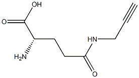 N5-(2-Propynyl)-L-glutamine,,结构式