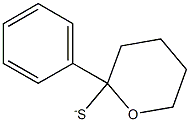 (2-フェニルテトラヒドロ-2H-ピラン)-2-チオラート 化学構造式