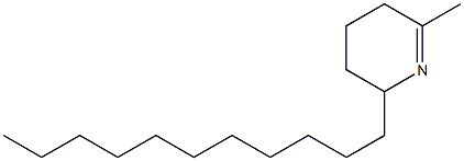 2,3,4,5-Tetrahydro-6-methyl-2-undecylpyridine Structure