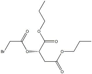[S,(-)]-2-[(Bromoacetyl)oxy]succinic acid dipropyl ester 结构式