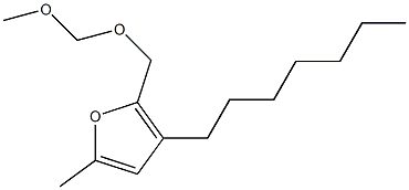 2-[(Methoxymethoxy)methyl]-3-heptyl-5-methylfuran Structure