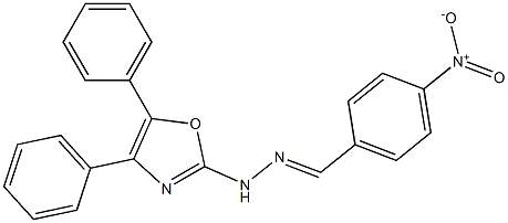 4-Nitrobenzaldehyde (4,5-diphenyloxazol-2-yl)hydrazone 结构式