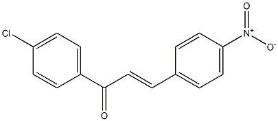 (E)-4'-Chloro-4-nitrochalcone Struktur