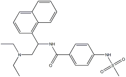 N-[1-(1-Naphtyl)-2-(diethylamino)ethyl]-4-[(methylsulfonyl)amino]benzamide|