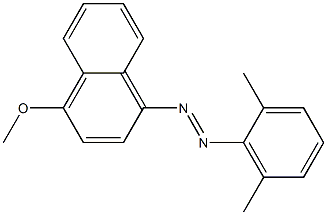 1-[(2,6-Dimethylphenyl)azo]-4-methoxynaphthalene,,结构式