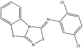 3-(2,5-Dichlorophenyl)imino[1,2,4]thiadiazolo[3,4-b]benzothiazole Struktur