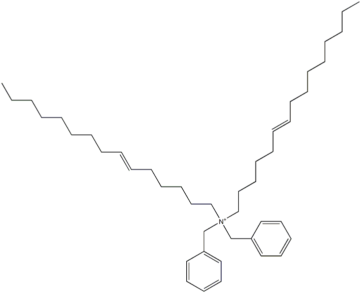 Di(6-pentadecenyl)dibenzylaminium Structure