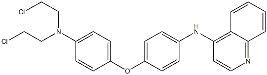 N-[4-[4-[Bis(2-chloroethyl)amino]phenoxy]phenyl]-4-quinolinamine 结构式