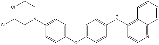  N-[4-[4-[Bis(2-chloroethyl)amino]phenoxy]phenyl]-4-quinolinamine