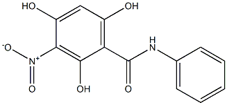 2,4,6-Trihydroxy-3-nitro-N-phenylbenzamide,,结构式