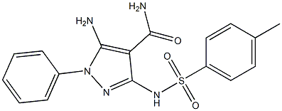 5-Amino-3-(4-methylphenylsulfonylamino)-1-phenyl-1H-pyrazole-4-carboxamide