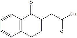1-Oxotetralin-2-acetic acid Struktur