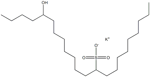 18-Hydroxydocosane-10-sulfonic acid potassium salt