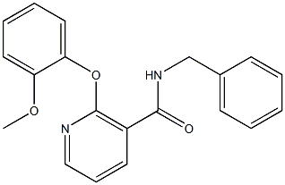 N-Benzyl-2-(2-methoxyphenoxy)nicotinamide Struktur