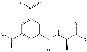 N-(3,5-Dinitrobenzoyl)-D-alanine methyl ester Structure