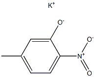 カリウム5-メチル-2-ニトロフェノラート 化学構造式