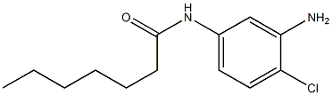 N-(3-アミノ-4-クロロフェニル)ヘプタンアミド 化学構造式