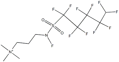 3-(Undecafluoropentylsulfonylamino)propyltrimethylammonium Struktur