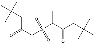 Methyl(4,4-dimethyl-2-oxopentyl) sulfone,,结构式