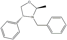 (2S,4R)-2-Methyl-3-benzyl-4-phenyloxazolidine,,结构式