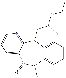 5,6-Dihydro-6-methyl-5-oxo-11H-pyrido[2,3-b][1,5]benzodiazepine-11-acetic acid ethyl ester