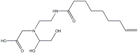 N-(1,2-Dihydroxyethyl)-N-[2-(8-nonenoylamino)ethyl]aminoacetic acid 结构式