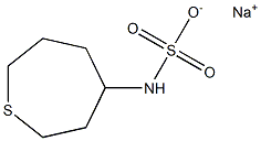 Hexahydrothiepin-4-ylsulfamic acid sodium salt,,结构式