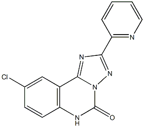 9-Chloro-2-(2-pyridinyl)[1,2,4]triazolo[1,5-c]quinazolin-5(6H)-one Struktur