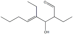 2,4-Diethyl-3-hydroxy-4-octenal Structure