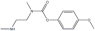 N-メチル-N-(2-メチルアミノエチル)カルバミド酸4-メトキシフェニル 化学構造式