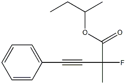 2-Fluoro-2-methyl-4-phenyl-3-butynoic acid sec-butyl ester