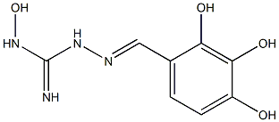 1-[[2,3,4-Trihydroxybenzylidene]amino]-3-hydroxyguanidine Structure