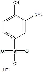 3-Amino-4-hydroxybenzenesulfonic acid lithium salt,,结构式