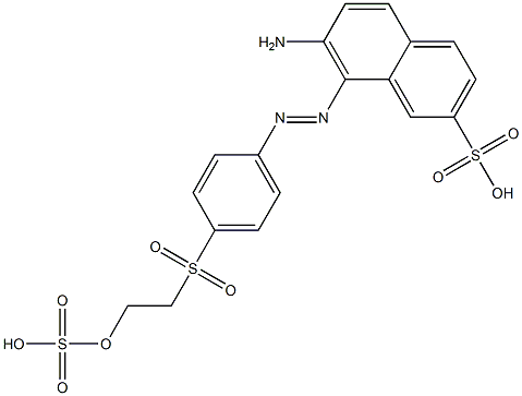  7-Amino-8-[[4-[[2-(sulfooxy)ethyl]sulfonyl]phenyl]azo]-2-naphthalenesulfonic acid