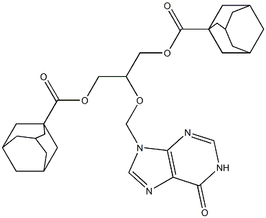 9-[[1-[(1-Adamantylcarbonyloxy)methyl]-2-(1-adamantylcarbonyloxy)ethoxy]methyl]-9H-purin-6(1H)-one